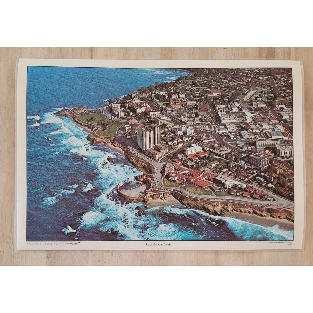 Set of 3 Vtg San Diego Placemats‎ Hotel Del Coronado La Jolla Laminated Souvenir